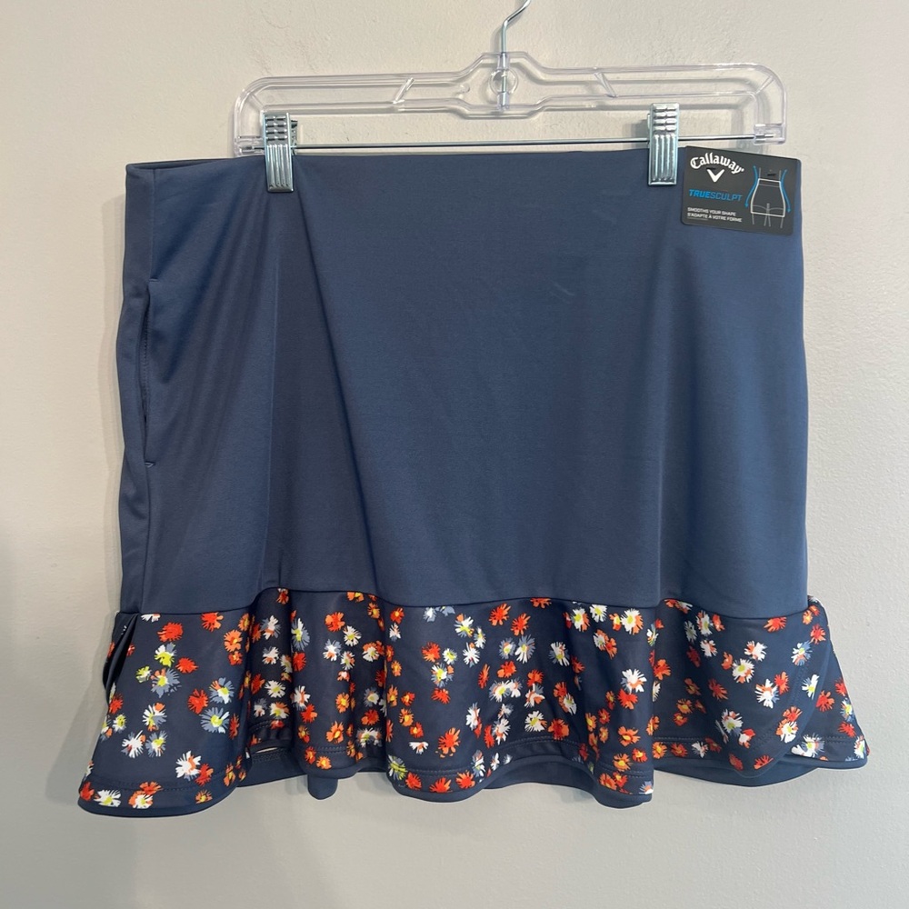 Callaway Tennis Golf Pickleball Skort TrueSculpt Opti Dri Floral Size  NWT L‎
